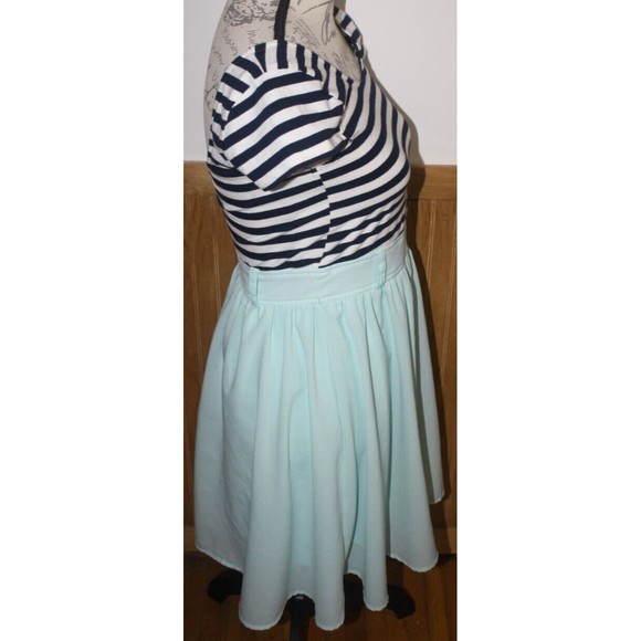 Hyfve SS A-Line Dress Sz S Multi-Color Zip Back Lined Skirt - Picture 8 of 10